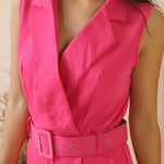 Macacão Feminino de Alfaiataria com Cinto