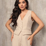 Conjunto Feminino de Alfaiataria com Colete