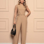 Conjunto de Alfaiataria com Regata Estruturada e Calça Reta