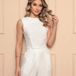 Conjunto de Alfaiataria com Regata Estruturada e Calça Reta