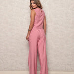 Conjunto de Alfaiataria com Regata Estruturada e Calça Reta