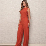 Conjunto de Alfaiataria com Regata Estruturada e Calça Reta