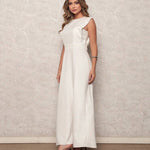 Vestido Longo de Alfaiataria com Cintura Marcada