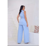 Conjunto Feminino de Alfaiataria com Colete e Cinto