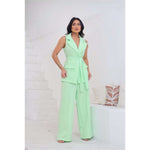 Conjunto Feminino de Alfaiataria com Colete e Cinto