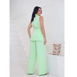 Conjunto Feminino de Alfaiataria com Colete e Cinto